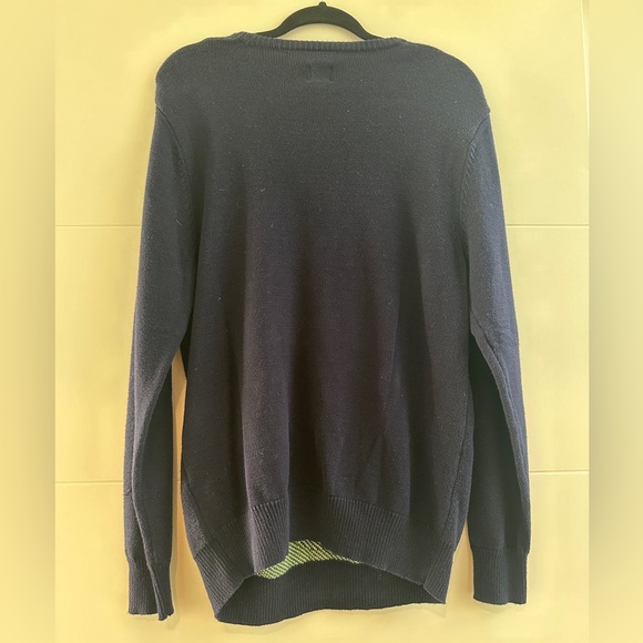 Route 66 Men’s Navy Festive Christmas Tree Holiday Ugly Sweater Party Winter M - Picture 9 of 11